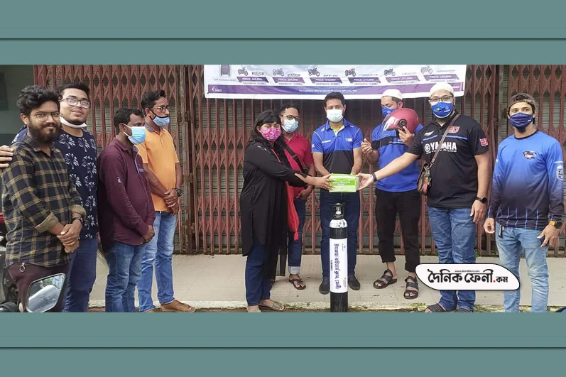 সহায়’কে অক্সিজেন সিলিন্ডার দিল ইয়ামাহা রাইডার্স ক্লাব
