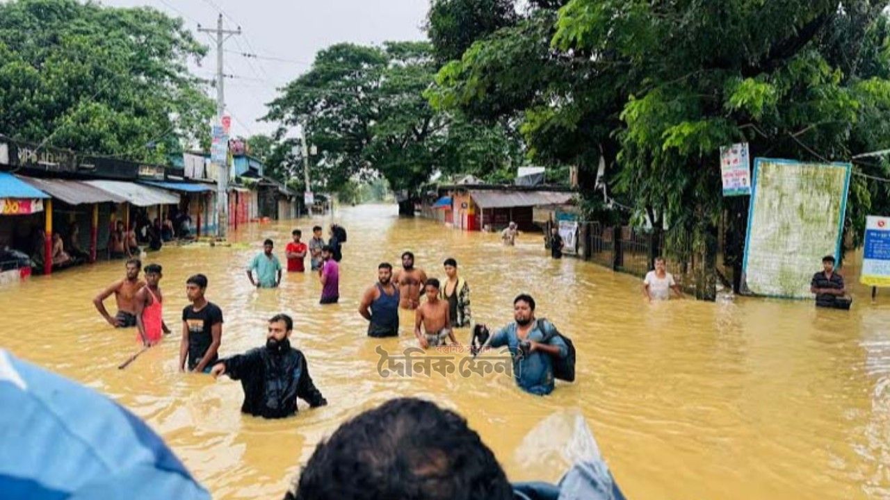 ফেনীসহ দেশের ৫ জেলায় বন্যার সতর্কতা