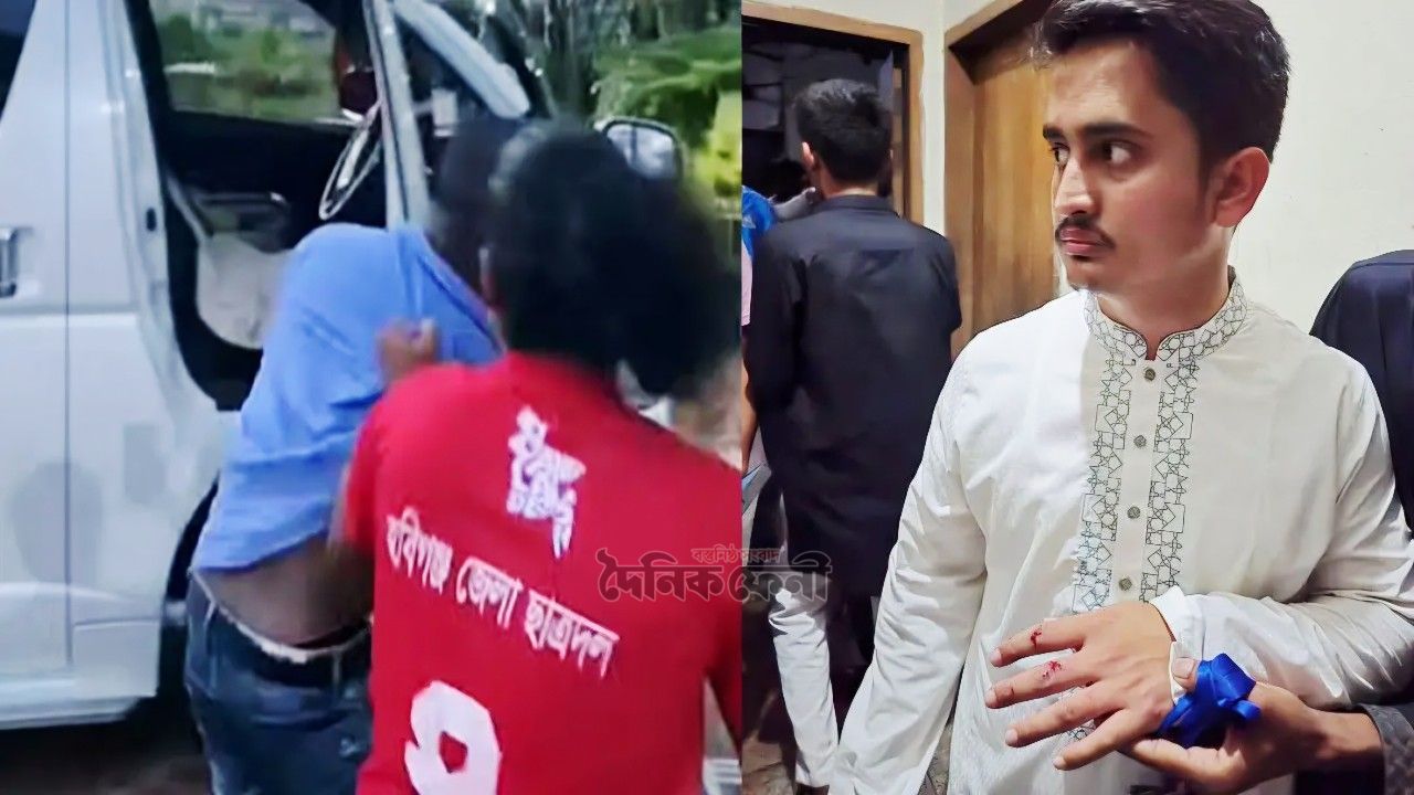 হবিগঞ্জে এনসিপির গাড়িবহরে হামলা, সারজিসসহ আহত অনেকে